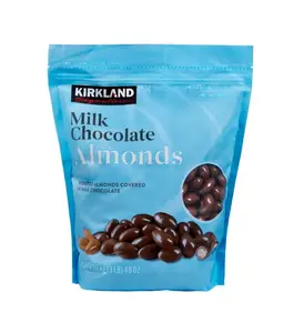 Kirkland Signature Milk Chocolate Covered Almonds 48 oz Pouch Roasted Almonds in Milk Chocolate Snack Dessert Bonbon