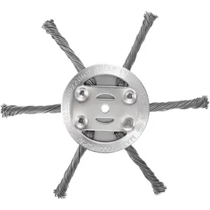 Hardware supplies 6 Inches Metal Weed Eater Blades Weed Wacker Blades Steel Wire Brush Cutter Trimmer Head Fit for Saker Weed Trimmer Brush Cutters Electric Battery Powered Cordless String Trimmer (1PCS 6BLADE)