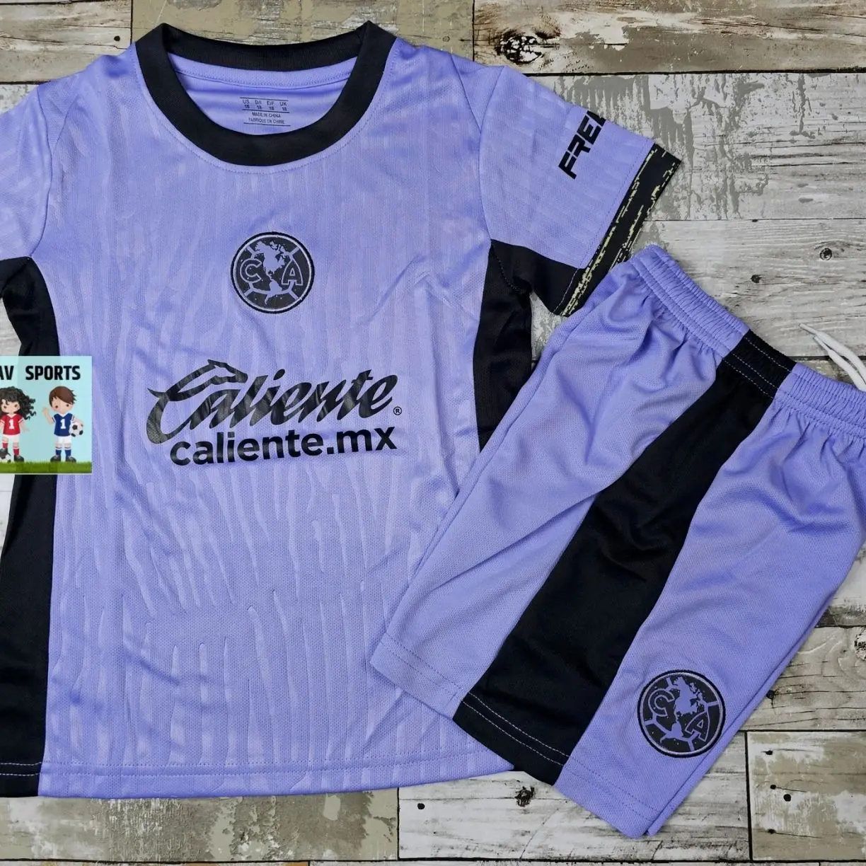 America Soccer Jersey Set for Kids: Camiseta de Futbol 8BO