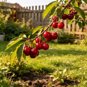 （LZ#FF）Sweet Cherry Tree Seedling – Backyard Fruit Plant, Home Garden Orchard Starter, Patio Growing Tree, Outdoor Easy Care Fruit Plant