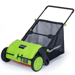 GreenSweep PickUp Pro 2 Walk Behind Push Lawn Sweeper 21 Inch