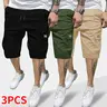 Men’s Multi-Size Cotton Cargo Shorts - XL, Breathable Poly Utility Bottoms, Loose Fit, Side Pockets, Fashion Label, Work & Outdoor Hiking Wear, Multi-Size Men's Shorts