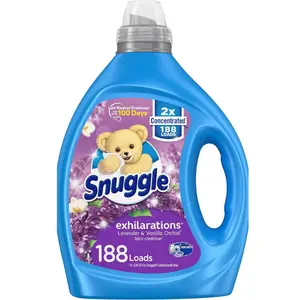 Snuggle Exhilarations Liquid Fabric Softener, Lavender and Vanilla Orchid, 2X Concentrated, 188 Loads