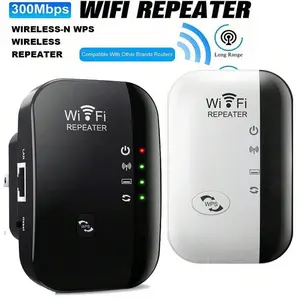 WiFi Range Extender - Boosts Wireless Network Coverage Up To 300Mbps, Long Range Repeater Access Point for Home and Office Use, US Plug for Gift for Men