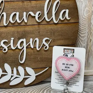 Be So For Real Right Now Retractable Badge Reel, Funny Badge Reel, Nurse Badge Reel, Office ID Holder