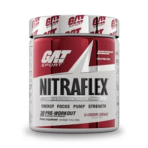 GAT SPORT Nitraflex Advanced Pre-Workout – 1 Scoop with 325mg Caffeine & 1000mg Nitrosigine – Boosts Energy, Focus & Pumps – 30 Servings