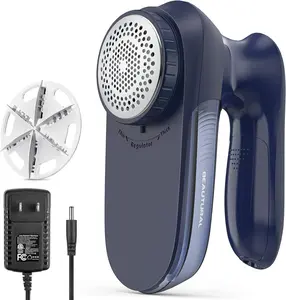 BEAUTURAL Sweater Fabric Shaver Home-Edition, Powerful & Efficient Lint Remover for Clothes and Furniture, AC Adapter or Battery Powered Pill Fuzz Remover, Special for Your Family Ultramarine