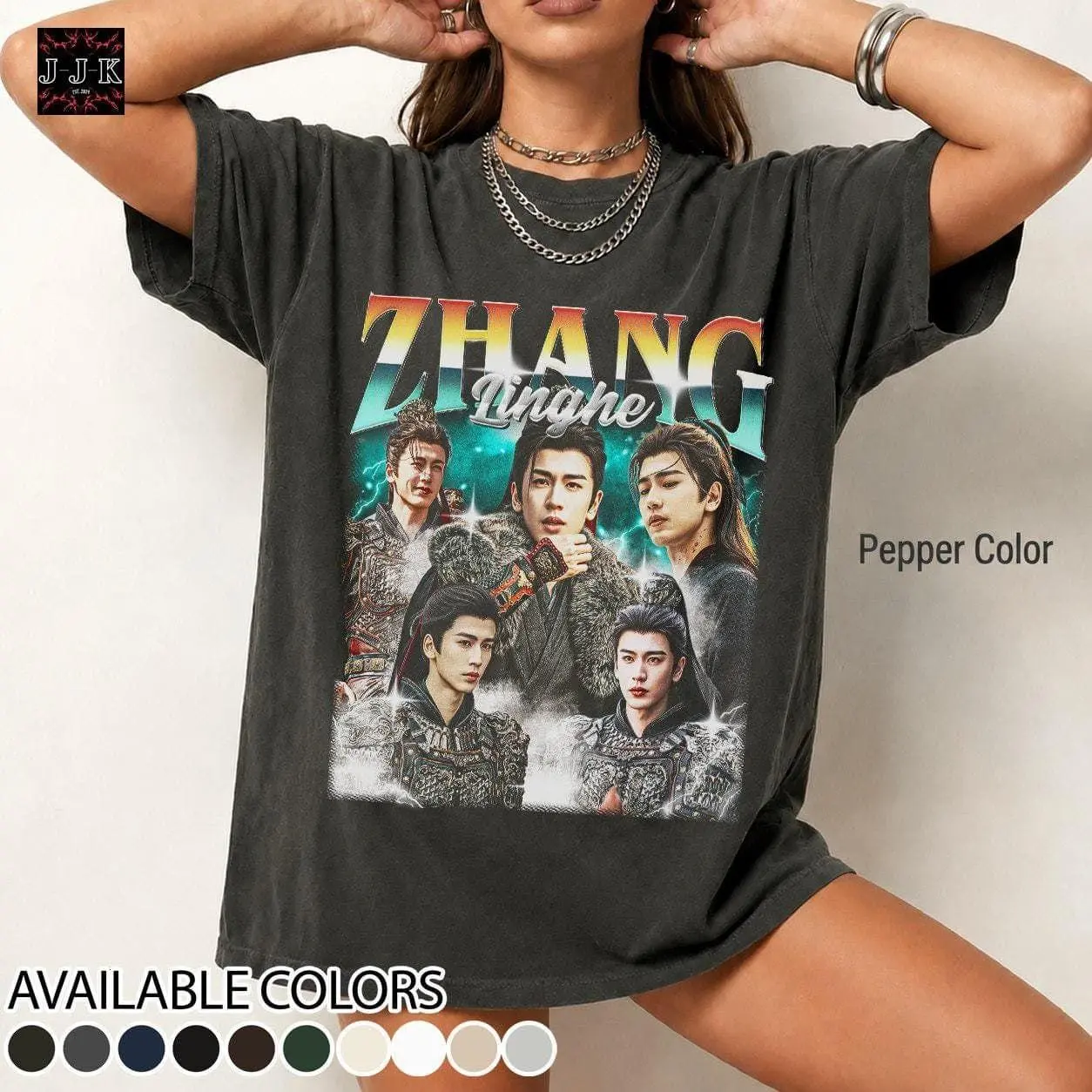 Zhang Linghe, Pursuit of Jade Vintage Distressed Unisex Heavy Cotton 90s Graphic Tee Shirt ID