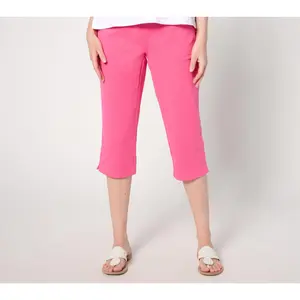 Quacker Factory DreamJeannes Regular Flat Waistband Capri