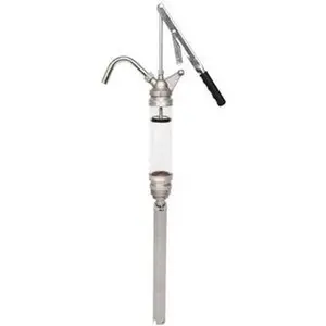 PROLUBE Oil Lubrication 10 Strokes/oz Flow Aluminum & Steel Lever Hand Pump For 15 to 55 Gal Container, Use with Diesel/Kerosene/Heating/Motor/Heavy/Light Oil & Other Oil-Based Fluids LBP/04-CL