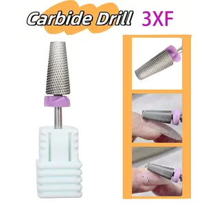 Xxf Carbide Milling Cutter, Professional Manicure Electric Rotary Tool, Tungsten Drill Bit & Nail Sanding Head for Acrylic Removal
