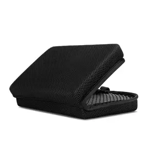 Travel Seat Cushion - Compact and Foldable Cushion with Cooling Gel Grid for Travel, Sporting Events, Camping, Backpacking, Commute chair pad
