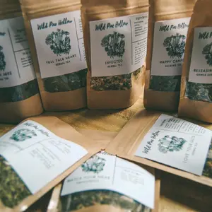 Tea sampler set loose leaf herbal tea