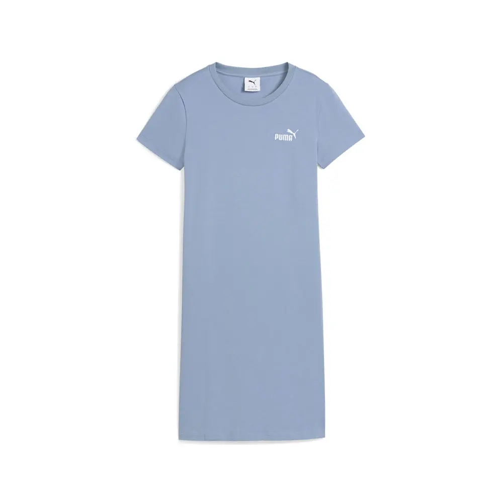 PUMA Womens Essentials Small Logo Slim Short Sleeve Dress Casual Casual - Blue