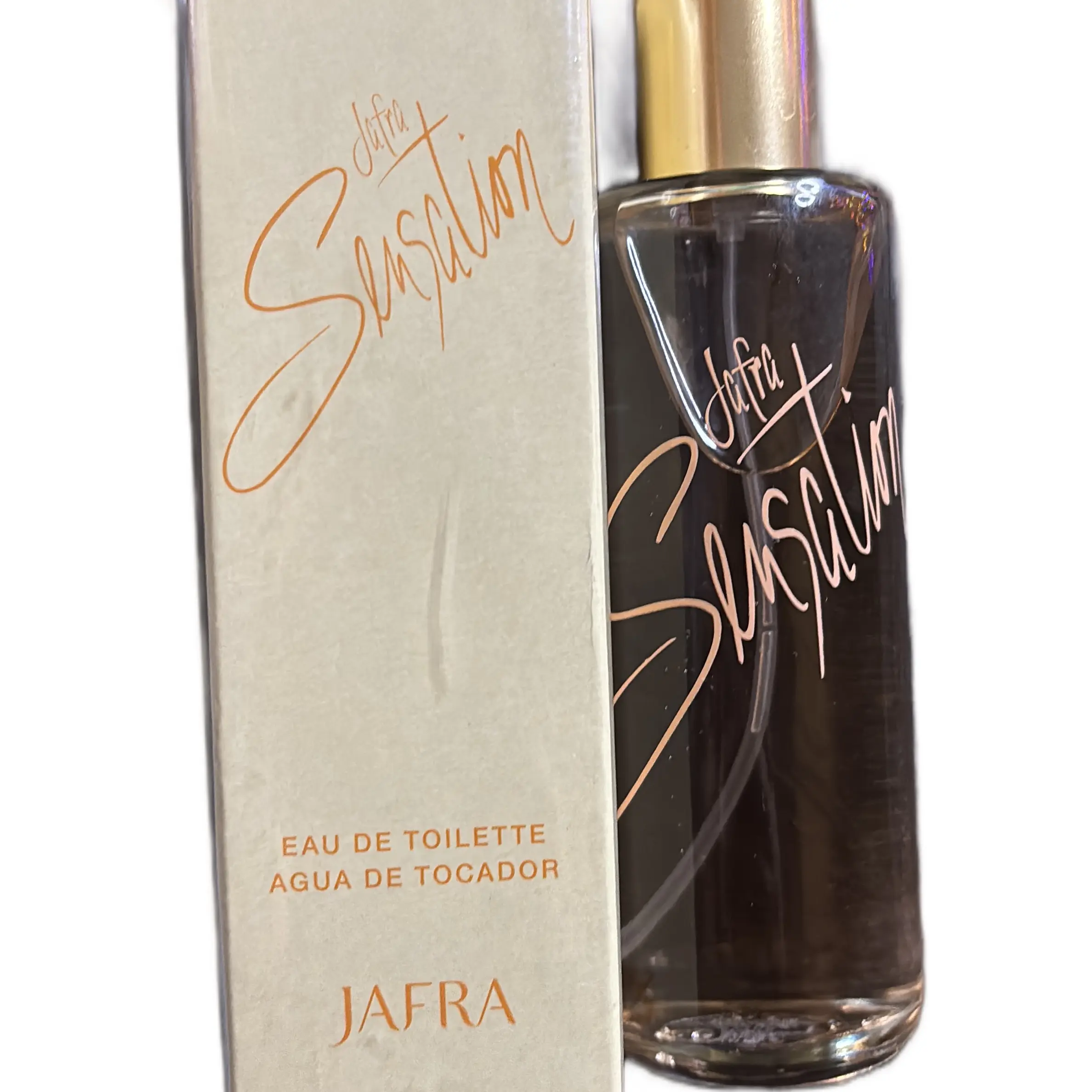 Jafra sensation eau de toilette 1.7 fl oz for Women glass bottle and box