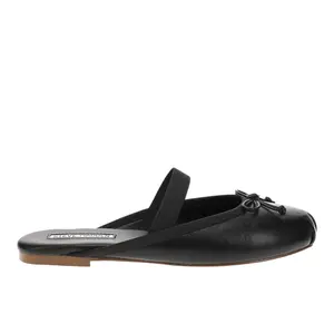 Steve Madden Womens Cutesy Mule Ballet Flats Casual - Black