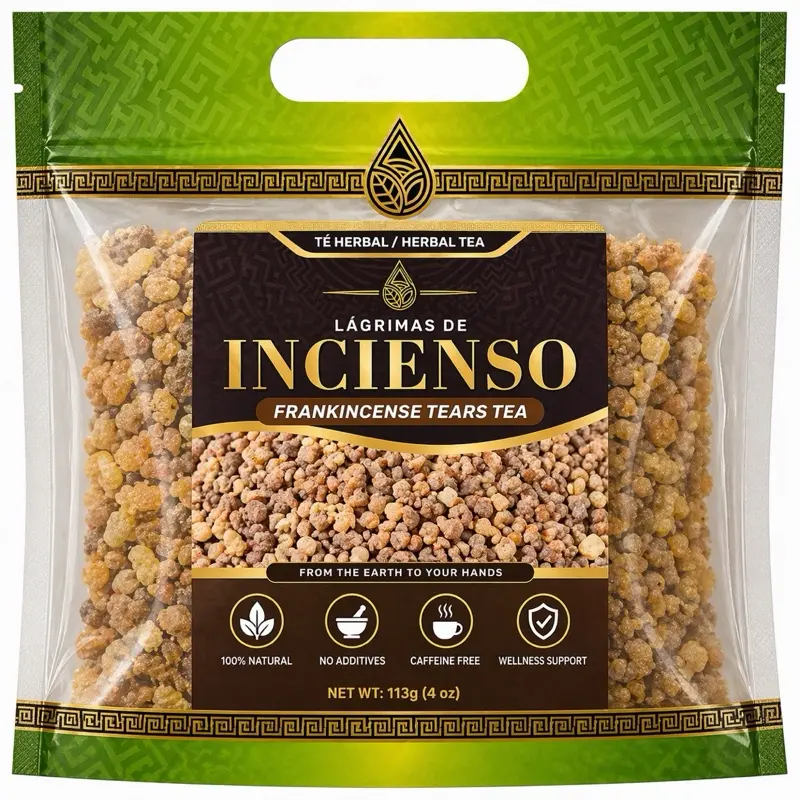 Frankincense Tears Herbal Tea (Lágrimas de Incienso) – Premium Resin Granules for Tea & Wellness, 100% Natural, Caffeine-Free, Aromatic & Pure, 4 oz