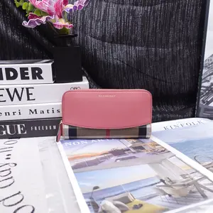 Pre-owned BURBERRY Canvas Small Leather Goods Pink Wallet T10367584