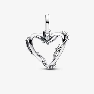 Wire Heart Medallion Charm