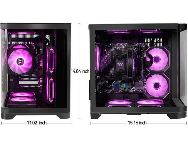 YEAH MAGIC Astral S1 Desktop PC AMD Ryzen 5 5600GT (6 core up to 4.6GHz) 16GB DDR4 3200MHz 1TB NVMe SSD 650W Gold PSU Windows 11 Home WIFI Gaming PC with 7 ARGB Fans,Gaming PC,Prebulit PC