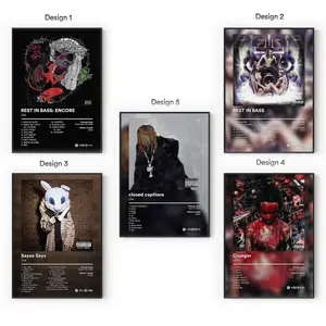 [Sale Up To 40%] [Unframe] Che Album Posters, Underground Rage Rap Wall Art, Dark Internet Music Aesthetic Decor, Modern Album Cover Artwork, Gift for Fans