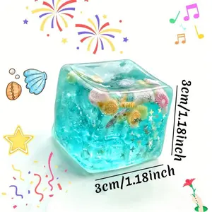 Adorable 3D Cartoon Cube Decoration - Cute Stress-Relief Squeezable Toy Perfect for Christmas, Birthdays & Party Gifts for Grandchildren
