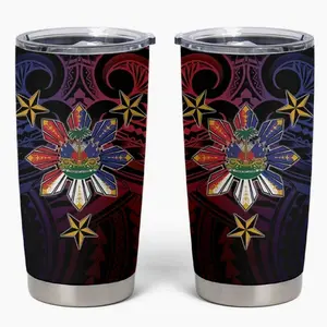 Haiti Philippines Tumbler Cup Haitian Coat Of Arms With Filipino Sun