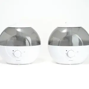 Homedics Set of 2 Round 0.66 Gal Ultrasonic Top Fill Humidifier