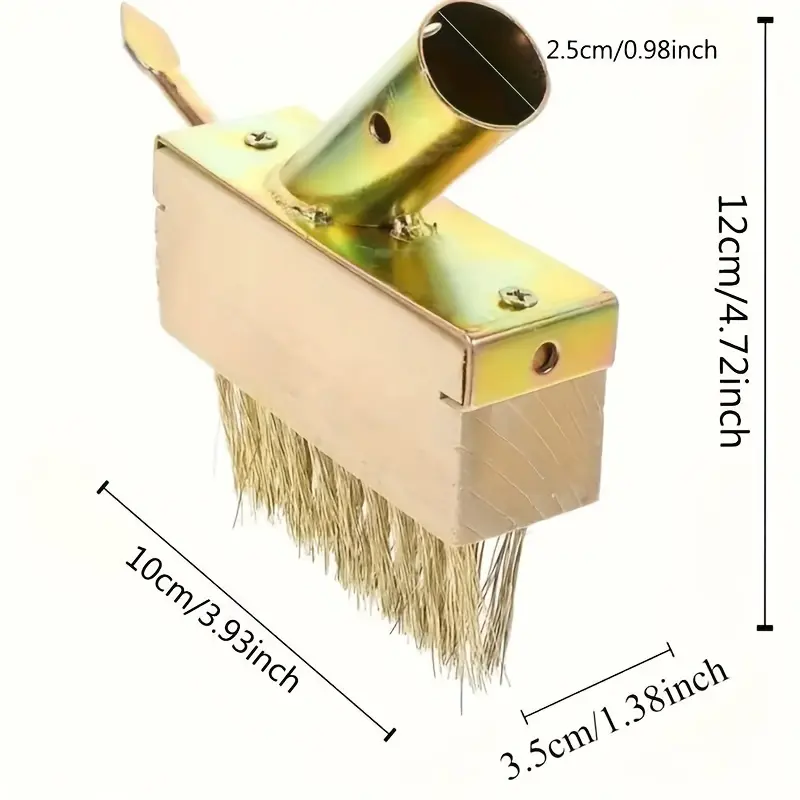 Adjustable Outdoor Weeding Tool - Thick Strong Steel Wire Brush, Ergonomic Design, Outdoor Cleaning Tool, Easy Weed & Moss Removal Between Gaps, Ideal for Garden Roads, Camping Supplies