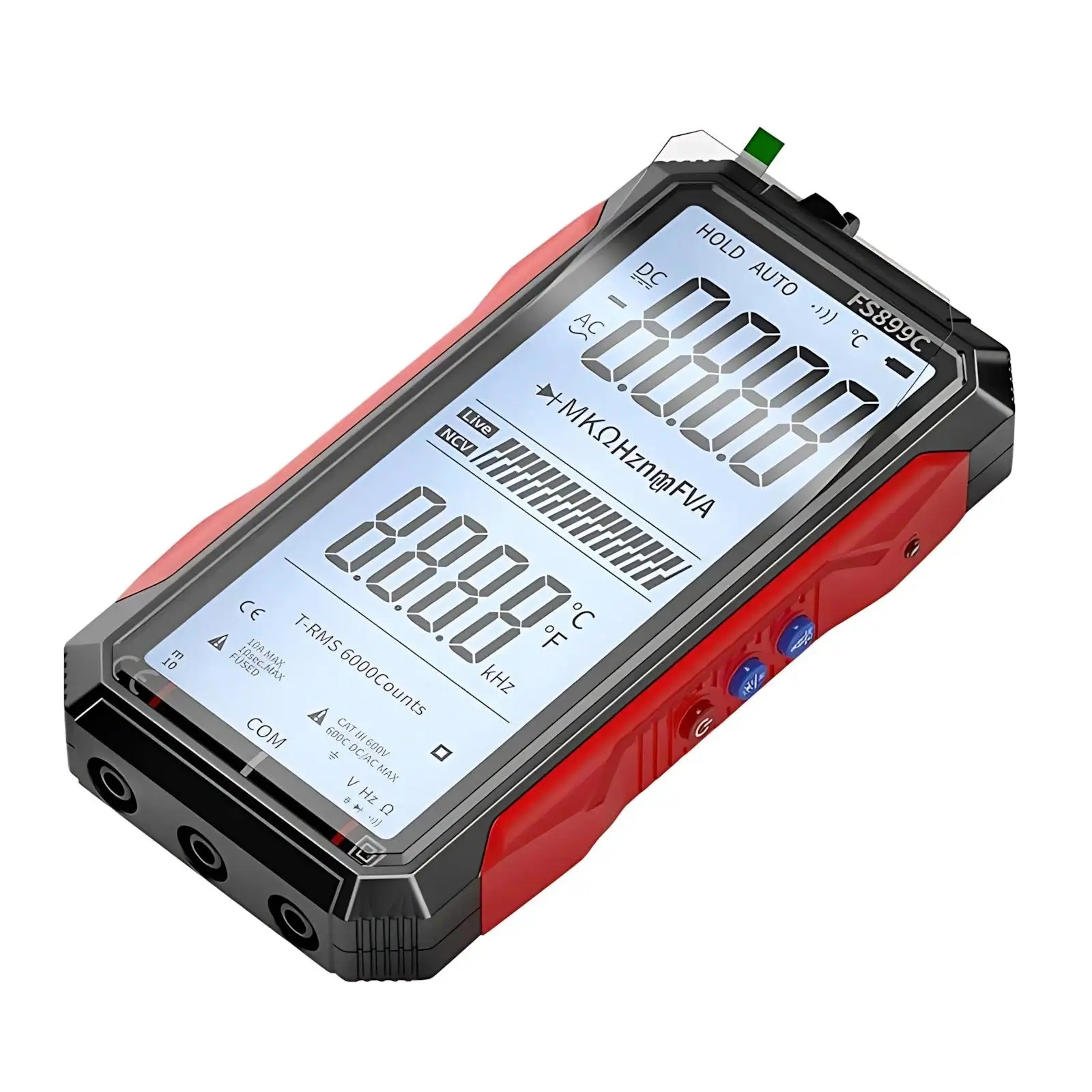 Smart Auto-Range Multimeter with Full Screen Display – High-Precision Tester for Home Repair, DIY & Electrical Troubleshooting