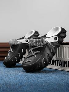 unisex minimalist sporty plain color slides, casual comfortable breathable beach clogs, trendy all-match slippers for indoor & outdoor wear, clogs for men, footwear