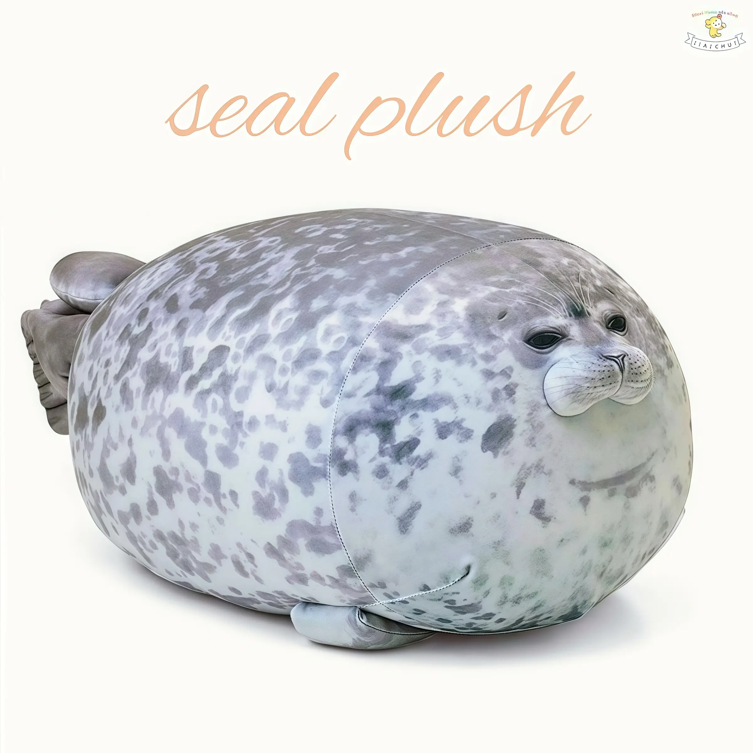 JIAJCHUF Seal Plush Toy, Realistic Seal Stuffed Doll, Soft PP Filling, Perfect for Hugs, Huggable Stuffed Animal, Birthday Christmas Gift, Cute Ocean Companion, Soft Stuffed Animal, Soft Cuddly Gift