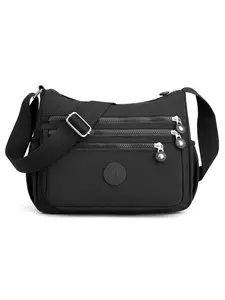 Minimalist sports style casual versatile single shoulder crossbody bag, practical and fashionable with multiple zipper pockets, reasonable separation, adjustable shoulder strap, suitable for daily commuting, shopping, and walking, Handbag Shoulder Bag