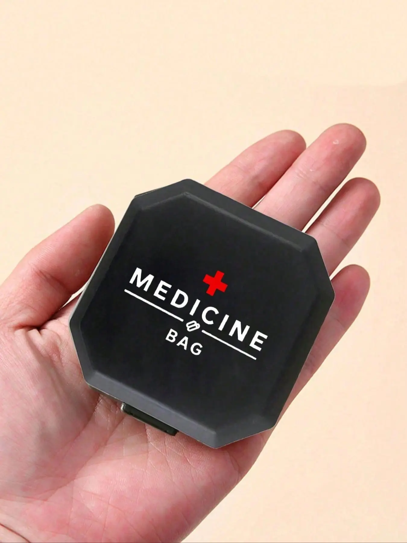 Portable Compartment Medicine Box, 6-Compartment Capsule Storage, Travel Pill Case, Mini Pill Organizer, Moistureproof Vitamin Container, Medical Organizer, Healthcare