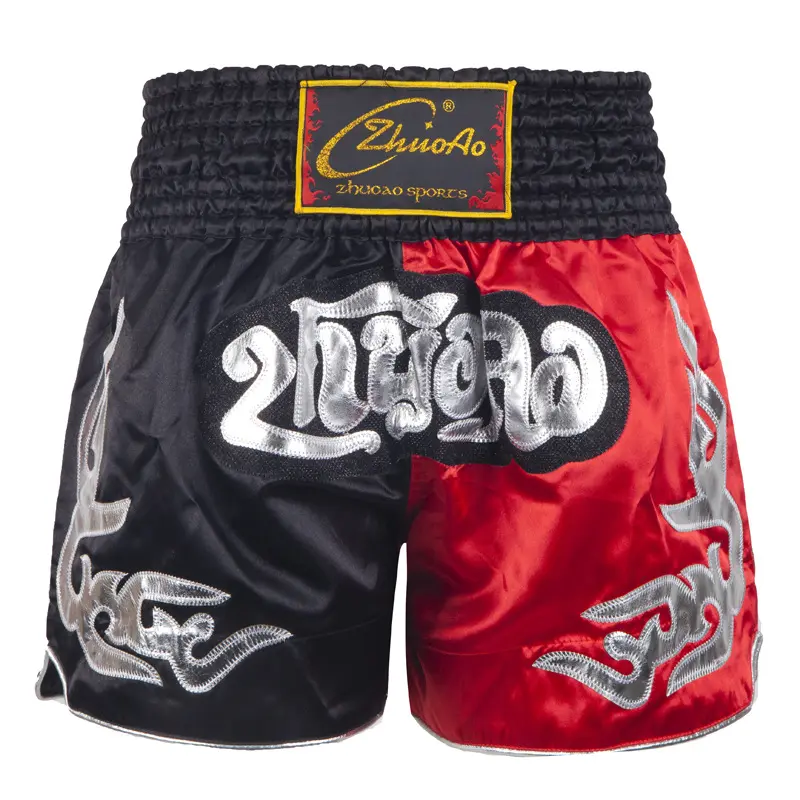 Classic red and black Muay Thai pants