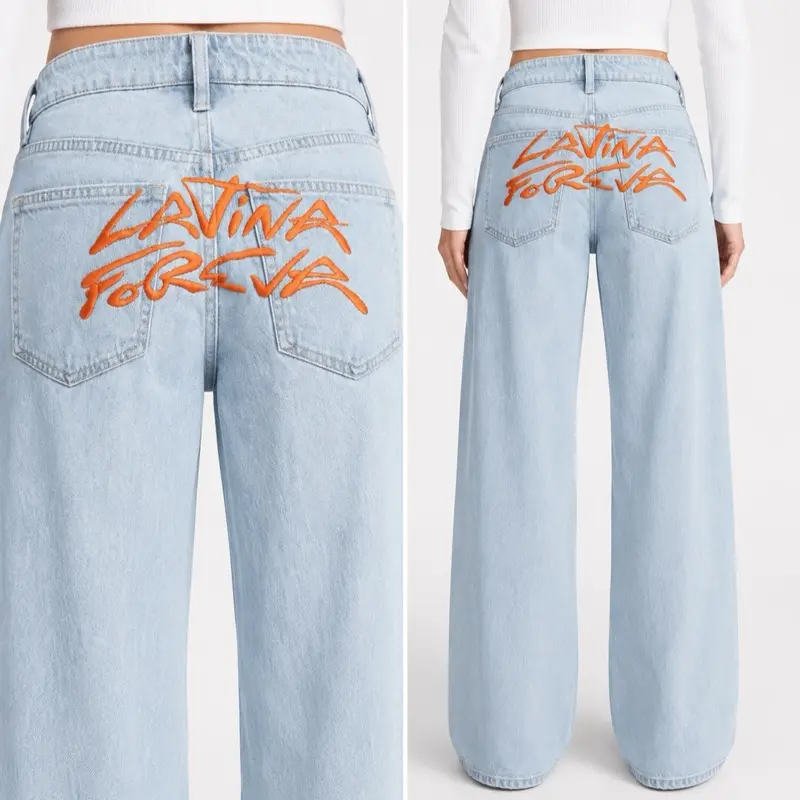 Latina embroidered jeans