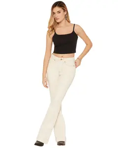 Wrangler Women's Retro Allie High Rise Bailey Trouser Stretch Denim Jeans - 112375244