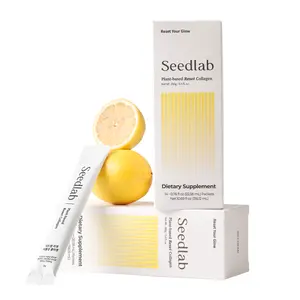 [Seedlab] Viral K-Beauty Collagen Shot (Lemon-Yuzu, Plant-Based) | Edible / Glow from within Daily Supplement | Vitamin A, C, E & Glutathione