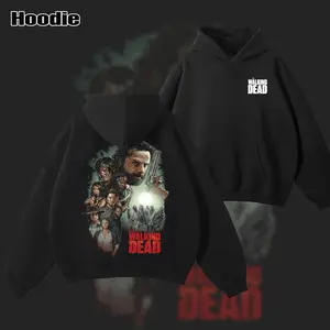 The Walking Dead Men's Oversized Cotton T-Shirt - Epic Panther Design, Regular Fit, Heavyweight Graphic Tee for Movie Fans