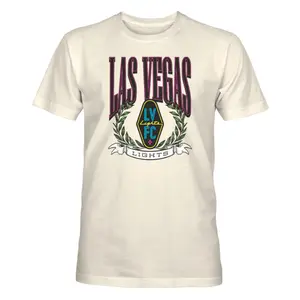 Las Vegas Lights FC 1863 FC Retro Laurel Cream Cotton T-Shirt