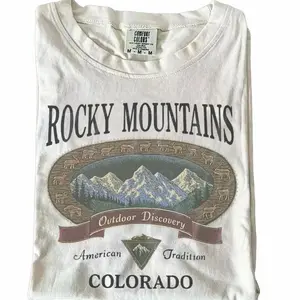 Vintage Rocky Mountains Colorado T-Shirt, Outdoor Discovery Graphic Tee, 90s Mountain Hiking Shirt, Nature Top