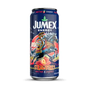3x Jumex Strawberry Nectar Energy - Refreshing Sports Drink Beverage Caffeinated Liquid Fuel Performance Boost Hydration Workout Gym Fitness Natural Flavor Fruit Juice Cold Thirst Quencher Bundle Lot Bulk Pack Wholesale 15oz 3ct