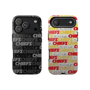 Chiefs Football Themed Phone Case Premium Matte Texture, Protection, Shockproof, Anti-Drop, Anti-Fingerprint For IPhone 17-12, Pro Max, Pro Plus, and Samsung S25-22 Protection Safety