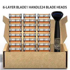 Men's manual shaver kit, blade material is safe and rust proof, easy to use and replace, high-quality material can be washed with water as a whole, classic men's shaving tool, Shaving Products