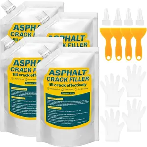 Concrete Crack Filler, 4.4LB Cement Crack Filler,  for Concrete, Driveway, Tile, Walkway, Patio, Joint, Indoor and Outdoor - Grey (70oz)