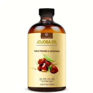 GORGIQUE jojoba oil | Cold pressing multi-purpose beauty liquid, suitable for hair, face and body | light moisturizing, suitable for dry skin and manic control | natural gloss treatment | high-quality plant self-care essence 120ml