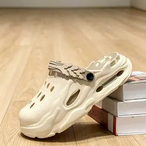 Men's Clogs Slides Summer Sandals Massage Cloud Slides 2-in-1 Non-Slip Waterproof EVA Cushion Perfect for Pool Beach Shower Outdoor Wear