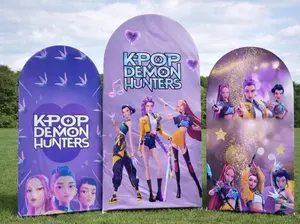 Cartoon Kpop Arch Backdrop Covers to Birthday Backdrop | Chiara cover