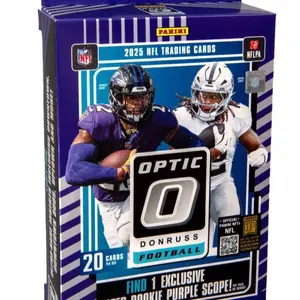 (1) - Hanger Box of Optic Donruss 2025 NFL Trading Cards 20 Cards per Box Find 1 Exclusive Rookie Purple Scope