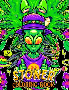 Stoned Coloring Book: 50+ Trippy Psychedelic Coloring Pages , 420 Coloring Book For Relaxation And Stress Relief, Awesome Gift for Men and Women